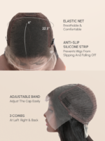 Lumivive HD Lace 5x5 Closure Skin Melt Perfect Hairline Glueless Straight Wig with Bleached Knots - Image 8