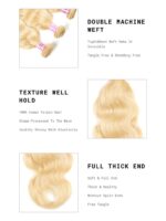 Lumivive Brazilian Hair Body Wave One Bundle 100% Unprocessed Brazilian Virgin Human Hair Natural Color Hair - Image 3