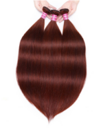 Lumivive Mahogany Auburn Brown 3Pcs 100% Remy Human Straight Hair Bundles - Image 6
