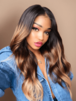 Lumivive Brazilian Ombre 4Pcs Body Wave Remy Human Hair Bundles