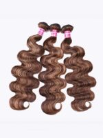 Lumivive Honey Blonde Piano Highlighted Body Wave 3Pcs Bundles With Closure Deal - Image 4