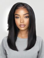 Lumivive Bye-Bye Knots™ 7x5 Lace Yaki Straight Invisi Drawstring Wig With Side Bangs
