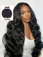 Lumivive 3 Packs Kinky Straight Indian Human Hair Bundles Deal