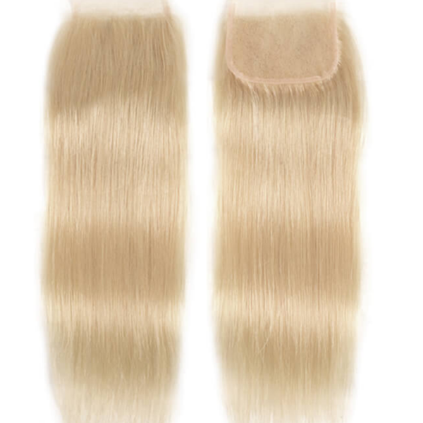 Lumivive 613 Blonde 4x4 Straight Virgin Human Hair Lace  Closure Free Part