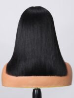 Lumivive 13x4 Lace Frontal Black Yaki Bob Pre-Everything Wig - Image 12