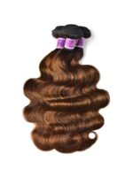 Lumivive Brown Balayage 13x4 Lace Closure With 3Pcs Body Wave Bundles - Image 9