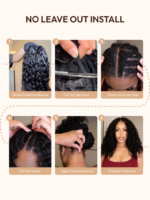 Lumivive EasiContour™ V Part Black to Chestnut Brown Ombre Body Wave Wig With Invisi Drawstring - Image 7