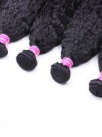 Lumivive 4 Packs Kinky Straight Brazilian Human Hair Bundles - Image 8