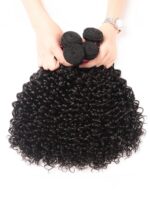 Lumivive 3 Bundles Peruvian Jerry Curly Hair Weave Free Shipping - Image 4