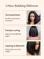 Lumivive Bye-Bye Knots™ Glueless Lace Front Bob Human Hair Drawstring Wig - Image 7