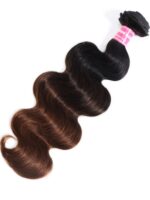 Lumivive Chestnut Brown Ombre Body Wave 1 Piece Human Hair Bundle - Image 6