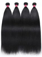 Lumivive Hair Bundles 4 Pcs/pack Yaki Virgin Human Hair - Image 4