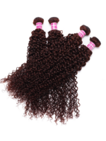 Lumivive Reddish Brown Jerry Curly 1Pc Human Hair Bundle - Image 3