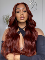 Lumivive Mahogany Reddish Brown Body Wave 3Pcs 100% Remy Human Hair Bundles - Image 4