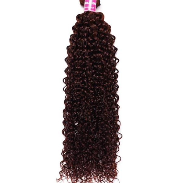 Lumivive Reddish Brown Jerry Curly 1Pc Human Hair Bundle