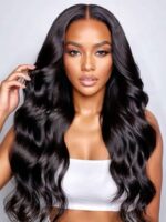 Lumivive Hair Peruvian Body Wave HD Lace Closure With 3pcs Human Hair Weave - Image 2
