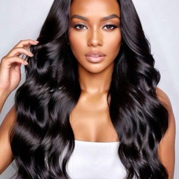 Lumivive Hair Peruvian Body Wave HD Lace Closure With 3pcs Human Hair Weave