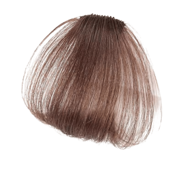 Lumivive Hand-Made Dark Brwon Straight Clip In Bangs