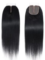 Lumivive Upgrade 4x0.75 T Part Closure Black Yaki Human Hair Closure - Image 2