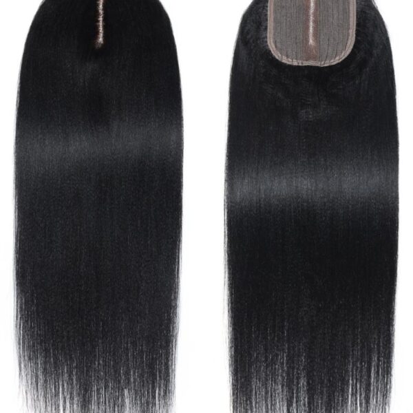 Lumivive Upgrade 4x0.75 T Part Closure Black Yaki Human Hair Closure