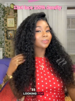 Lumivive Pre-Everything™ Lace Front Black Curly Glueless Drawstring Wig - Image 2