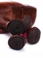 Lumivive Dark Auburn Body Wave Remy Human Hair 4 Bundles With Closure Deal - Image 5