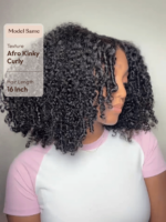 Lumivive Bye Bye Knots Wig 7x5 Glueless Lace Black Kinky Curly Wig With Bleached Knots - Image 5