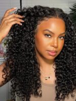 Lumivive Bye-Bye Knots Adjustable Cap Size Glueless Curly Wig