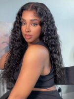 Lumivive Bye-Bye Knots Wig 7x5 Lace Reddish Brown Water Wave Wig - Image 4