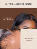 Lumivive 6x4.5 Put On And Go Pre Cut Lace Quick & Easy Body Wave Black Wig - Image 5