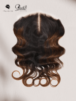 Lumivive Magic Lace Wig Black to Chestnut Brown Ombre With 7x5 Optional Replaceable Lace Closure