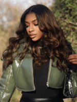 Lumivive Brown Balayage 4x4 Lace Closure With 3 Packs Body Wave Bundles - Image 2