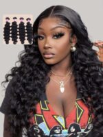 Lumivive Hair Icenu Series 4pcs Loose Deep Wave Virgin Human Hair Weft