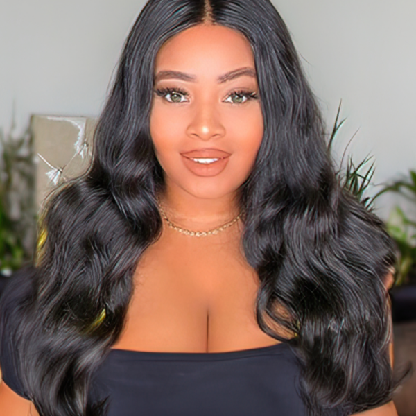 Lumivive Hair 5x5 HD Lace Closure With 4 Bundles Body Wave Human Hair Weaves Transparent Lace Natural