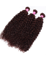 Lumivive Mahogany Red Brown Jerry Curl 3Pcs 100% Remy Human Hair Bundles - Image 5
