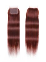 Lumivive Dark Auburn Body Wave Remy Human Hair 4 Bundles With Closure Deal - Image 4