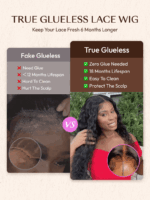 Lumivive 13x4 Pre-Everything™ Natural Black Micro Water Wave Wig with Invisi Drawstring - Image 9