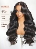 Lumivive Invisible HD Lace Front Loose Wave Wig with Face Framing Curtain Bangs - Image 5