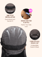 Lumivive 13x4 Pre-Everything™ Lace Frontal Black Side Part Jerry Curly Wig - Image 6