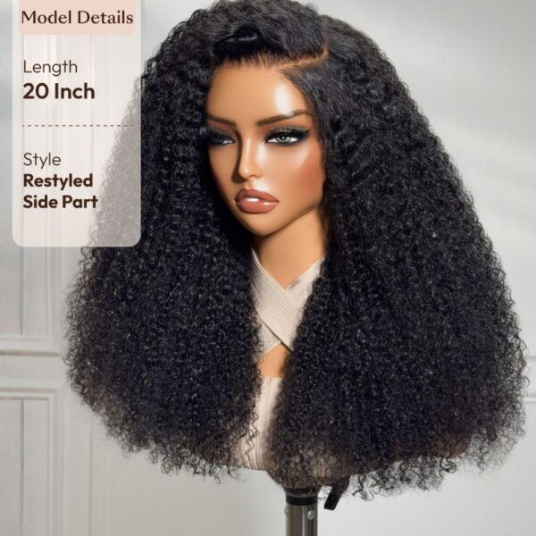 Lumivive Bye-Bye Knots™ 7x5 Lace Black Fluffy Kinky Coils Texture Wig with Invisi Drawstring