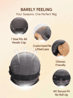 Lumivive 5x5 Thin HD BlendAway Lace Closure Glueless Yaki Wig - Image 8