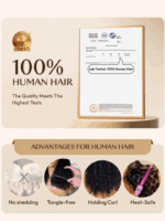 Lumivive Bye-Bye Knots 7x5 Lace Curly Glueless Wig With Finger Coil Ends - Image 11