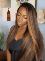 Lumivive 1 Pack #30 Brown Pre-Dyed Straight Human Hair Weave