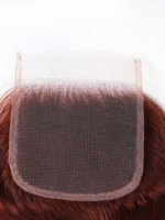 Lumivive Dark Auburn Body Wave Remy Human Hair 4x4 Free Part Closure - Image 5