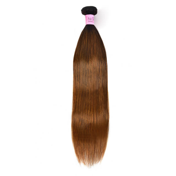 Lumivive 1 Pack #30 Brown Pre-Dyed Straight Human Hair Weave