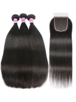 Lumivive 3 Bundles Peruvian Straight Hair With Closure Human Hair Deals - Image 8