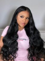Lumivive 4Pcs Brazilian Hair Body Wave Bundles With Transparent Lace Closure - Image 3