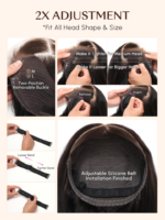 Lumivive 6x4.5 Put On And Go Pre Cut Lace Quick & Easy Body Wave Black Wig - Image 7