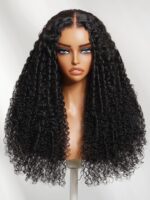Lumivive Bye-Bye Knots™ 7x5 Lace Black Defined Coils 3C-4A Blend Curly Wig with Invisi Drawstring