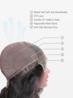 Lumivive HD Lace 5x5 Closure Skin Melt Perfect Hairline Glueless Straight Wig with Bleached Knots - Image 12